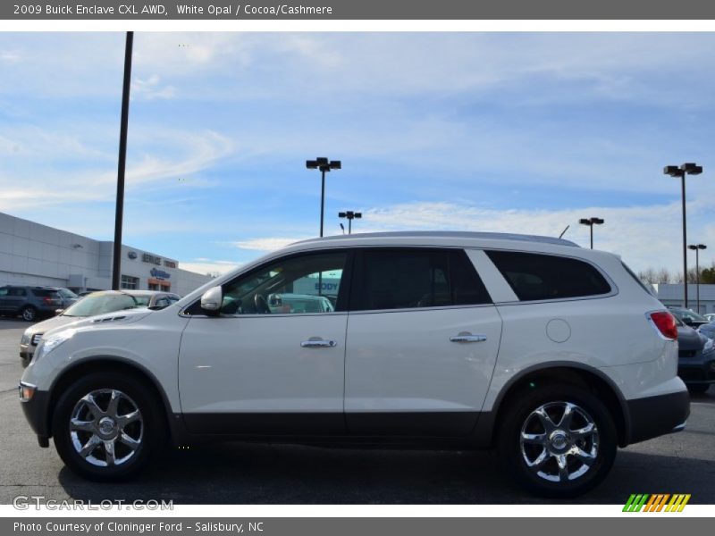 White Opal / Cocoa/Cashmere 2009 Buick Enclave CXL AWD