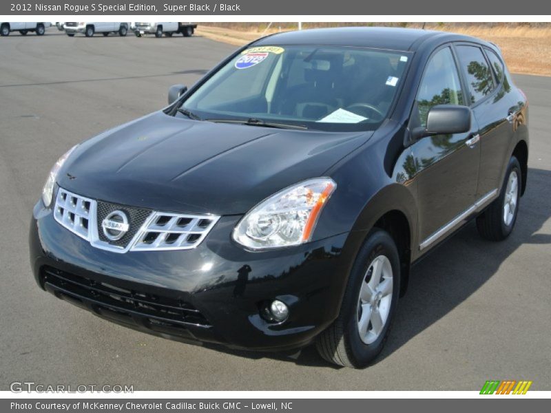 Super Black / Black 2012 Nissan Rogue S Special Edition