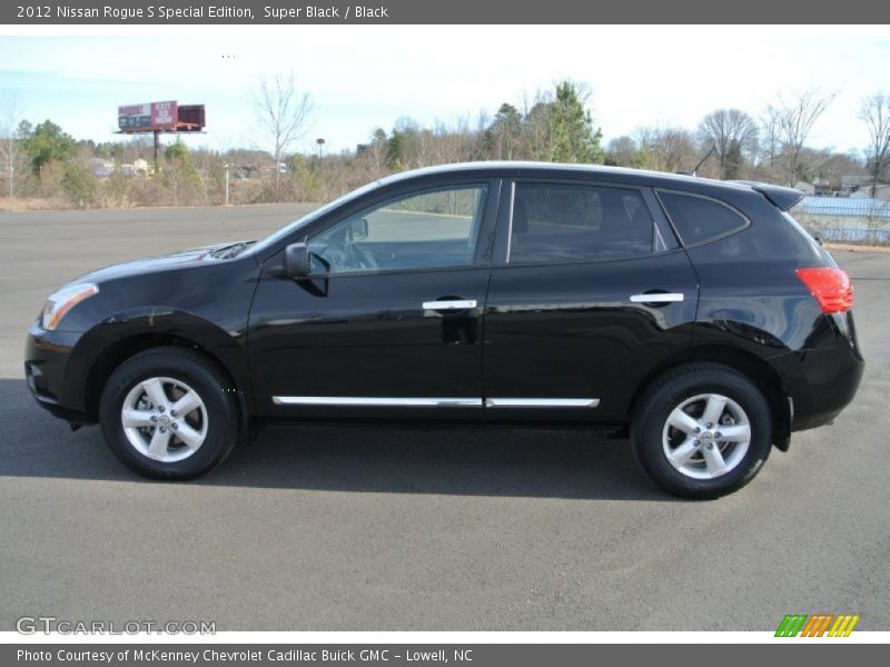 Super Black / Black 2012 Nissan Rogue S Special Edition