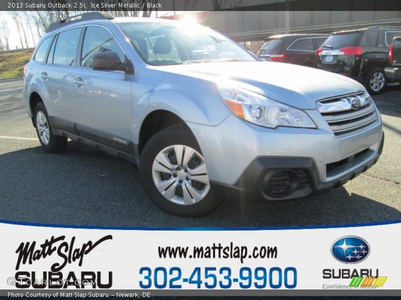 Ice Silver Metallic / Black 2013 Subaru Outback 2.5i