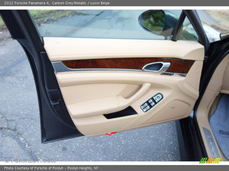 Carbon Grey Metallic / Luxor Beige 2012 Porsche Panamera 4