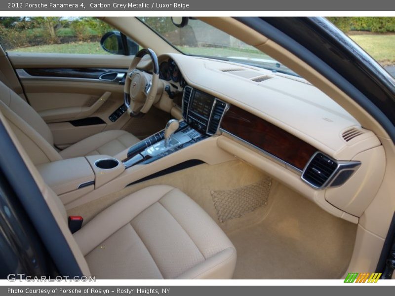 Carbon Grey Metallic / Luxor Beige 2012 Porsche Panamera 4