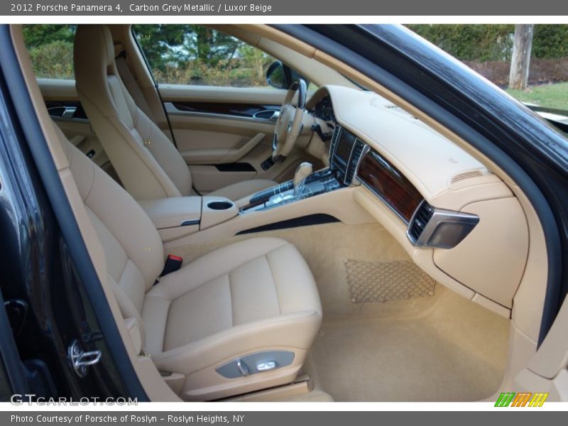 Carbon Grey Metallic / Luxor Beige 2012 Porsche Panamera 4