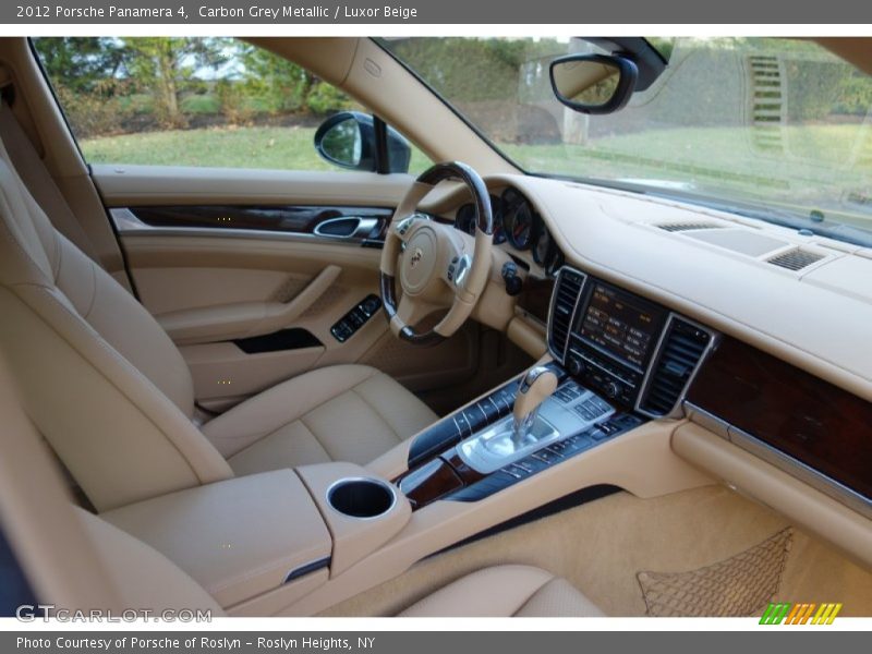 Carbon Grey Metallic / Luxor Beige 2012 Porsche Panamera 4