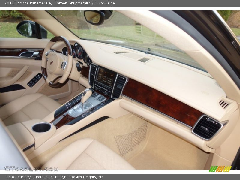 Carbon Grey Metallic / Luxor Beige 2012 Porsche Panamera 4