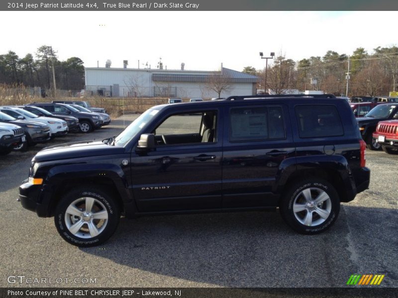 True Blue Pearl / Dark Slate Gray 2014 Jeep Patriot Latitude 4x4