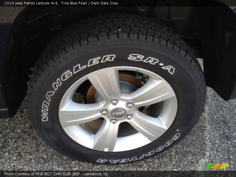 True Blue Pearl / Dark Slate Gray 2014 Jeep Patriot Latitude 4x4