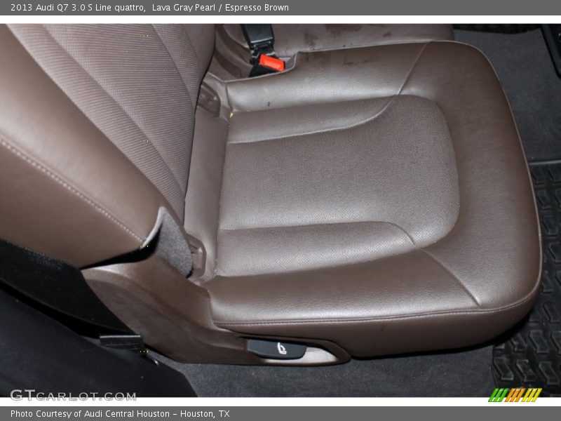 Lava Gray Pearl / Espresso Brown 2013 Audi Q7 3.0 S Line quattro