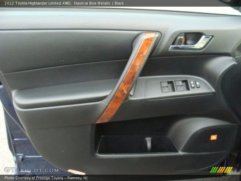 Nautical Blue Metallic / Black 2012 Toyota Highlander Limited 4WD