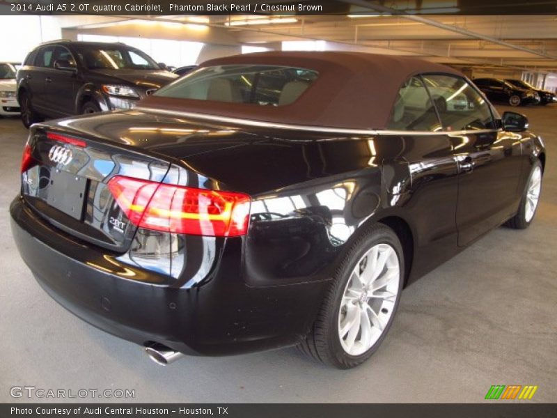 Phantom Black Pearl / Chestnut Brown 2014 Audi A5 2.0T quattro Cabriolet