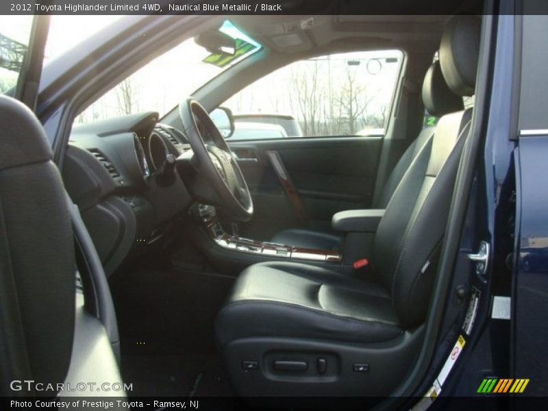 Nautical Blue Metallic / Black 2012 Toyota Highlander Limited 4WD