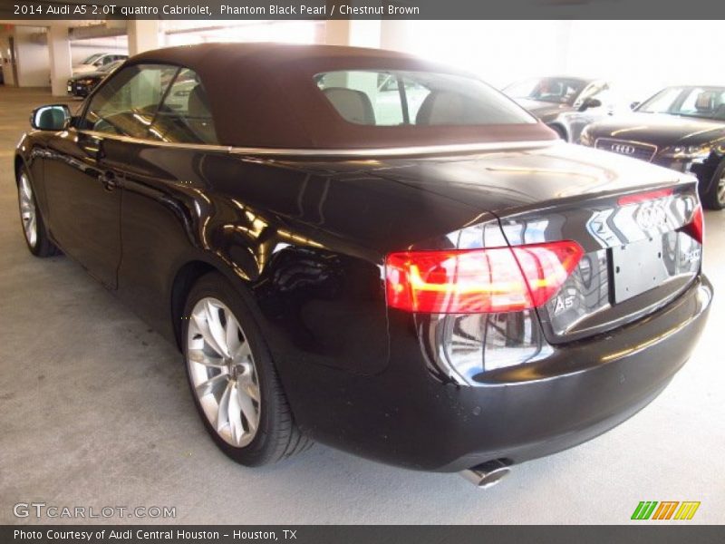 Phantom Black Pearl / Chestnut Brown 2014 Audi A5 2.0T quattro Cabriolet