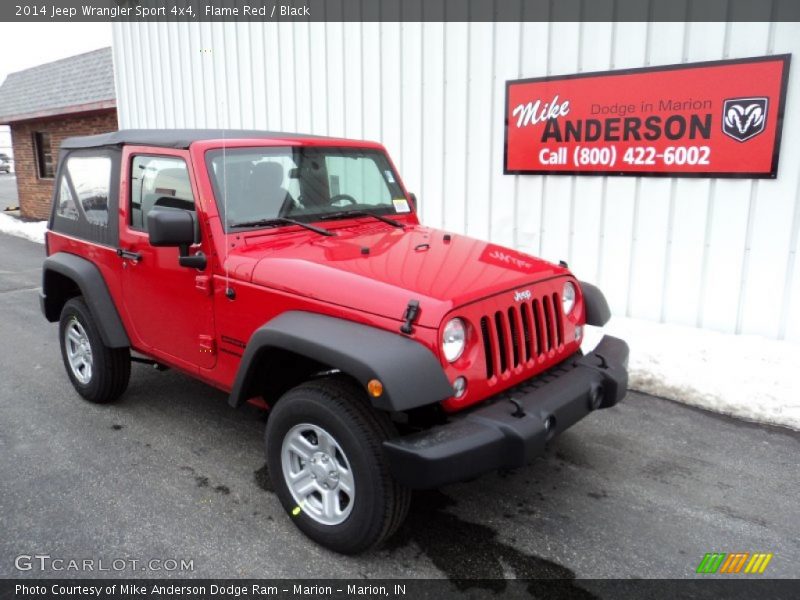 Flame Red / Black 2014 Jeep Wrangler Sport 4x4