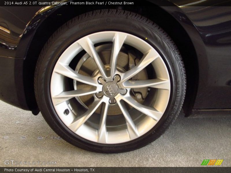 Phantom Black Pearl / Chestnut Brown 2014 Audi A5 2.0T quattro Cabriolet