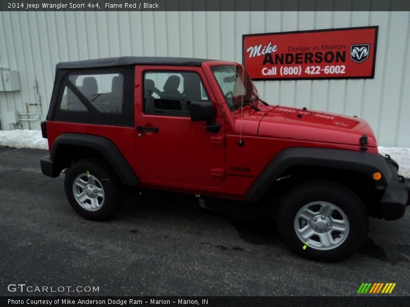 Flame Red / Black 2014 Jeep Wrangler Sport 4x4