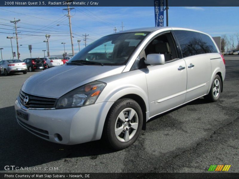 Radiant Silver Metallic / Gray 2008 Nissan Quest 3.5