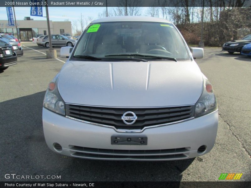 Radiant Silver Metallic / Gray 2008 Nissan Quest 3.5