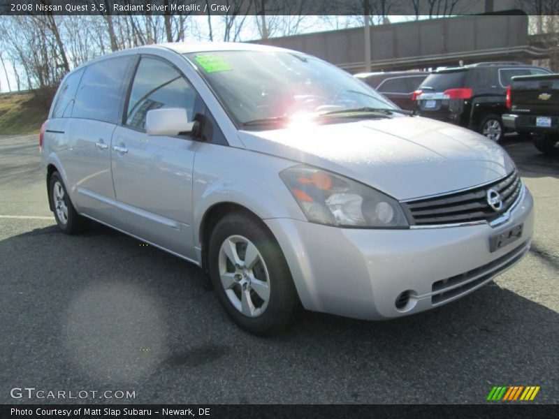 Radiant Silver Metallic / Gray 2008 Nissan Quest 3.5