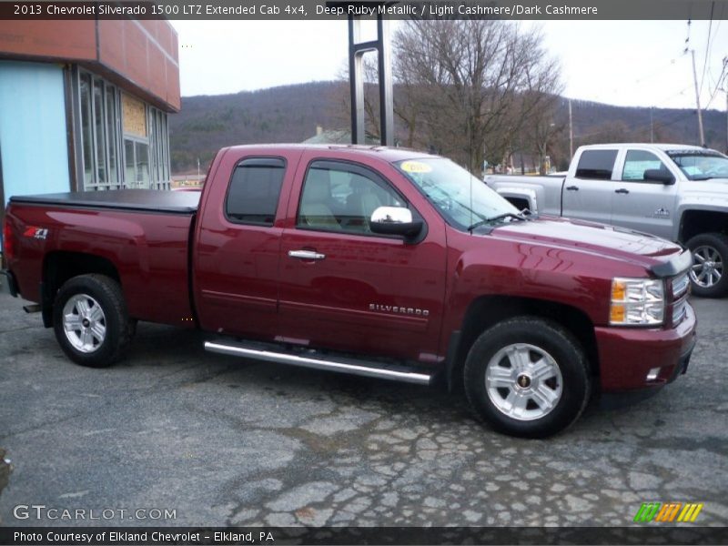 Deep Ruby Metallic / Light Cashmere/Dark Cashmere 2013 Chevrolet Silverado 1500 LTZ Extended Cab 4x4