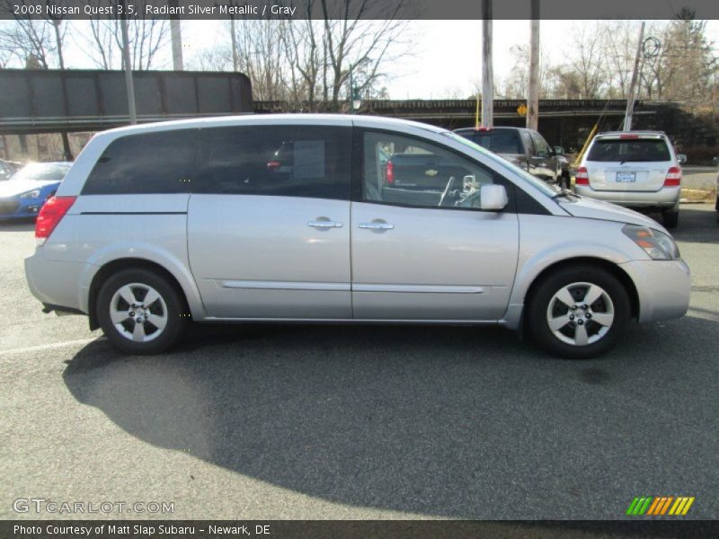 Radiant Silver Metallic / Gray 2008 Nissan Quest 3.5