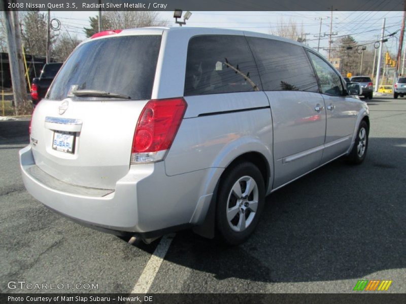 Radiant Silver Metallic / Gray 2008 Nissan Quest 3.5