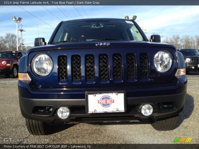 True Blue Pearl / Dark Slate Gray 2014 Jeep Patriot Latitude 4x4
