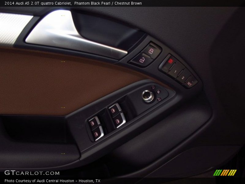Phantom Black Pearl / Chestnut Brown 2014 Audi A5 2.0T quattro Cabriolet