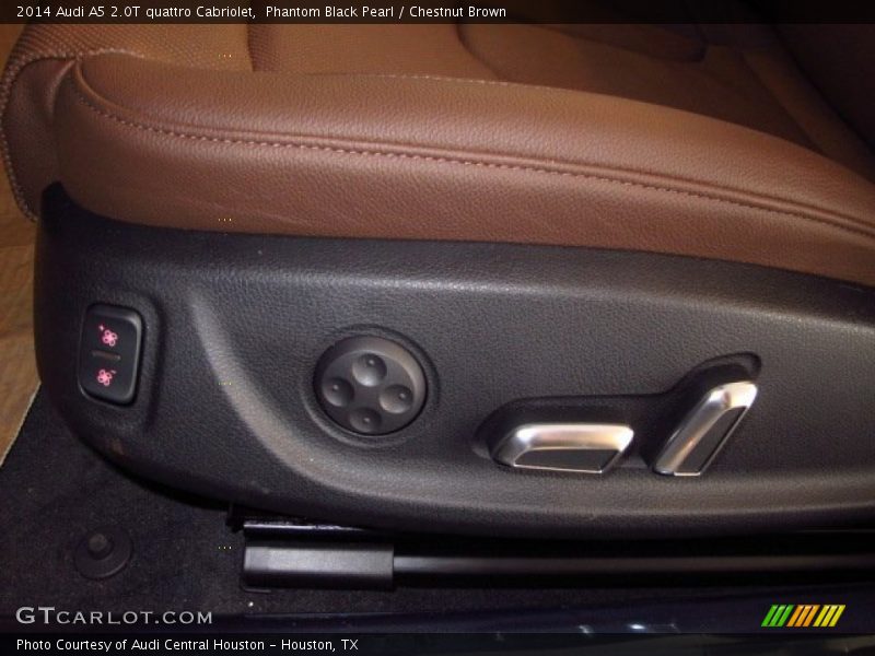 Phantom Black Pearl / Chestnut Brown 2014 Audi A5 2.0T quattro Cabriolet