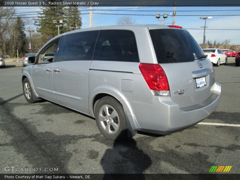 Radiant Silver Metallic / Gray 2008 Nissan Quest 3.5