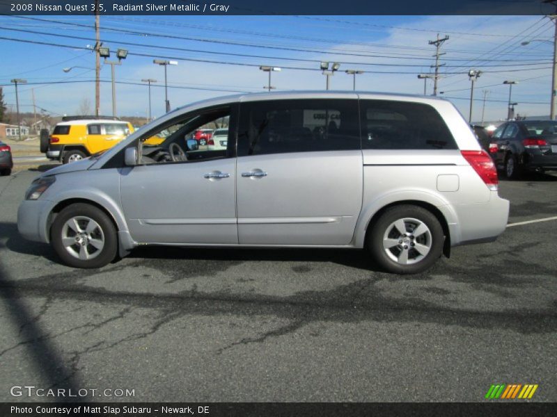 Radiant Silver Metallic / Gray 2008 Nissan Quest 3.5
