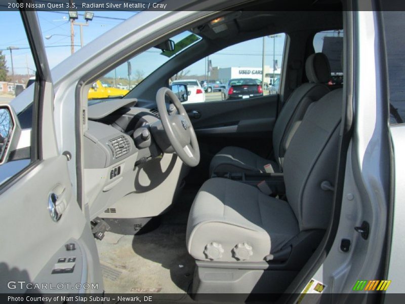 Radiant Silver Metallic / Gray 2008 Nissan Quest 3.5