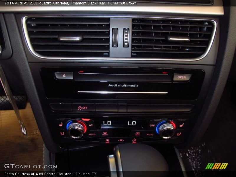 Phantom Black Pearl / Chestnut Brown 2014 Audi A5 2.0T quattro Cabriolet