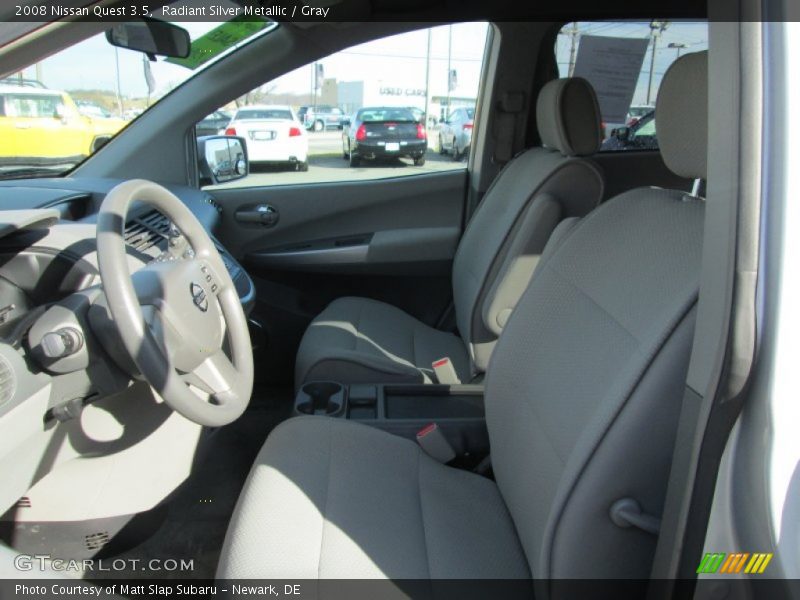 Radiant Silver Metallic / Gray 2008 Nissan Quest 3.5