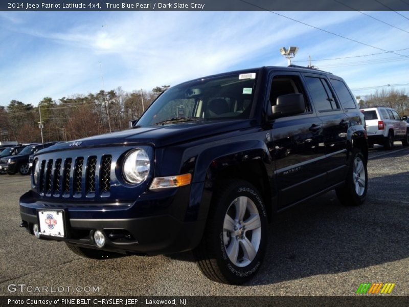 True Blue Pearl / Dark Slate Gray 2014 Jeep Patriot Latitude 4x4