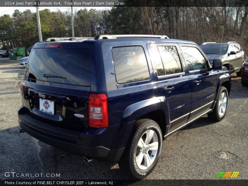 True Blue Pearl / Dark Slate Gray 2014 Jeep Patriot Latitude 4x4