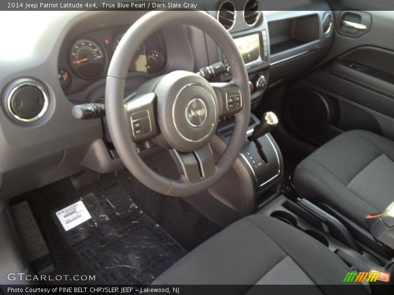 True Blue Pearl / Dark Slate Gray 2014 Jeep Patriot Latitude 4x4