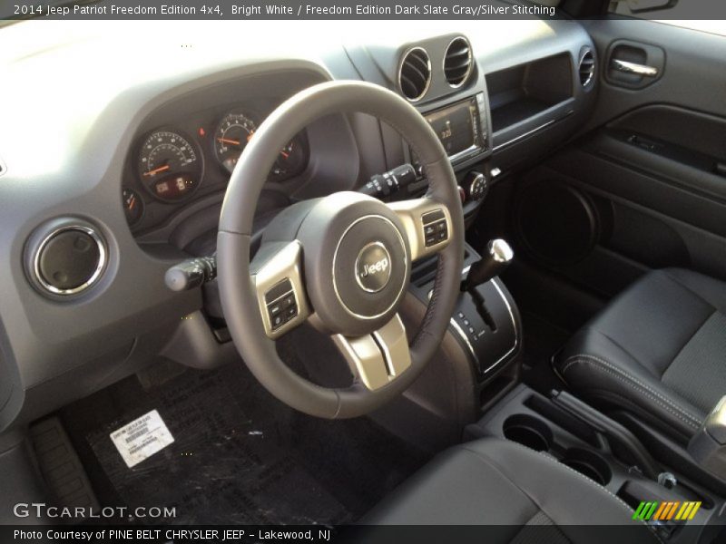 Bright White / Freedom Edition Dark Slate Gray/Silver Stitching 2014 Jeep Patriot Freedom Edition 4x4