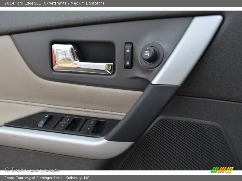 Oxford White / Medium Light Stone 2014 Ford Edge SEL
