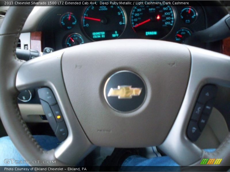 Deep Ruby Metallic / Light Cashmere/Dark Cashmere 2013 Chevrolet Silverado 1500 LTZ Extended Cab 4x4