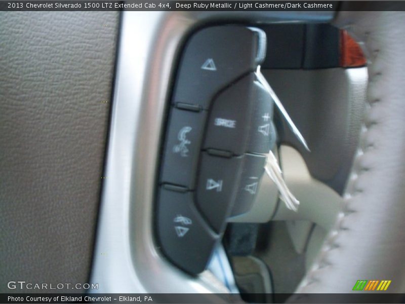 Deep Ruby Metallic / Light Cashmere/Dark Cashmere 2013 Chevrolet Silverado 1500 LTZ Extended Cab 4x4