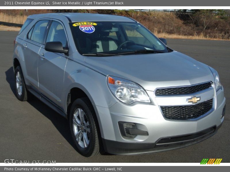 Silver Ice Metallic / Light Titanium/Jet Black 2011 Chevrolet Equinox LS