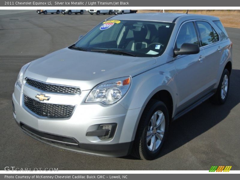 Silver Ice Metallic / Light Titanium/Jet Black 2011 Chevrolet Equinox LS