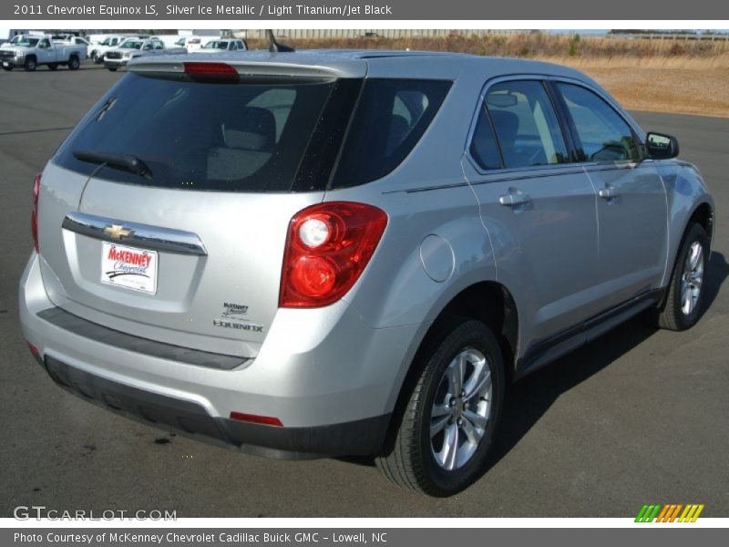 Silver Ice Metallic / Light Titanium/Jet Black 2011 Chevrolet Equinox LS