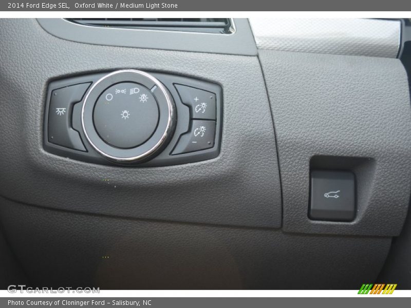 Oxford White / Medium Light Stone 2014 Ford Edge SEL