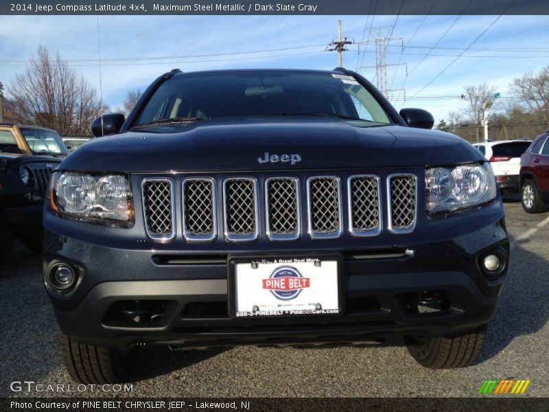 Maximum Steel Metallic / Dark Slate Gray 2014 Jeep Compass Latitude 4x4