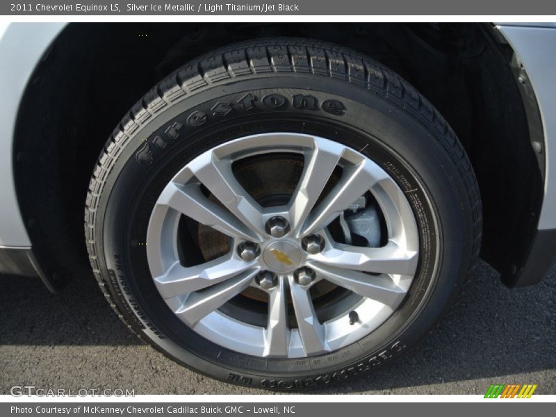 Silver Ice Metallic / Light Titanium/Jet Black 2011 Chevrolet Equinox LS