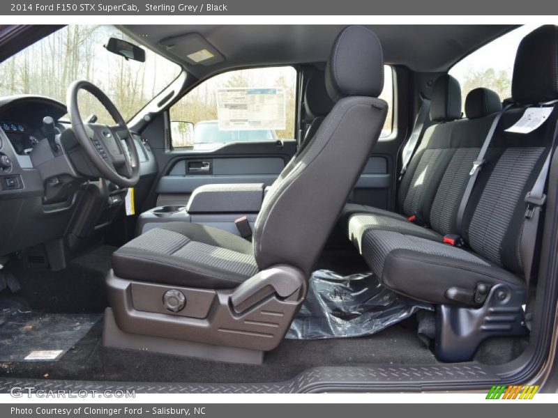 Sterling Grey / Black 2014 Ford F150 STX SuperCab