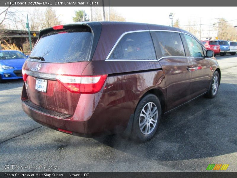 Dark Cherry Pearl / Beige 2011 Honda Odyssey EX-L