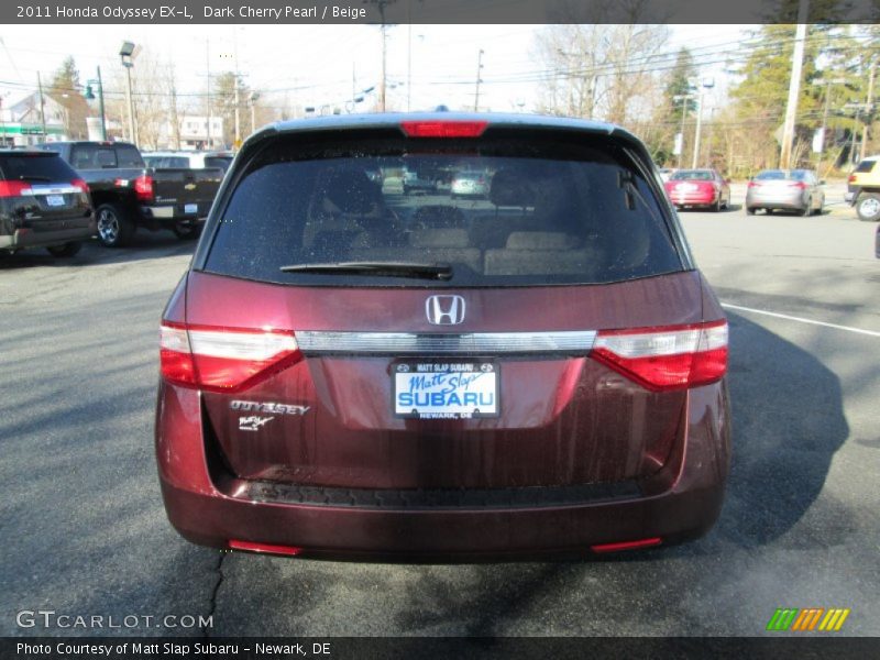 Dark Cherry Pearl / Beige 2011 Honda Odyssey EX-L