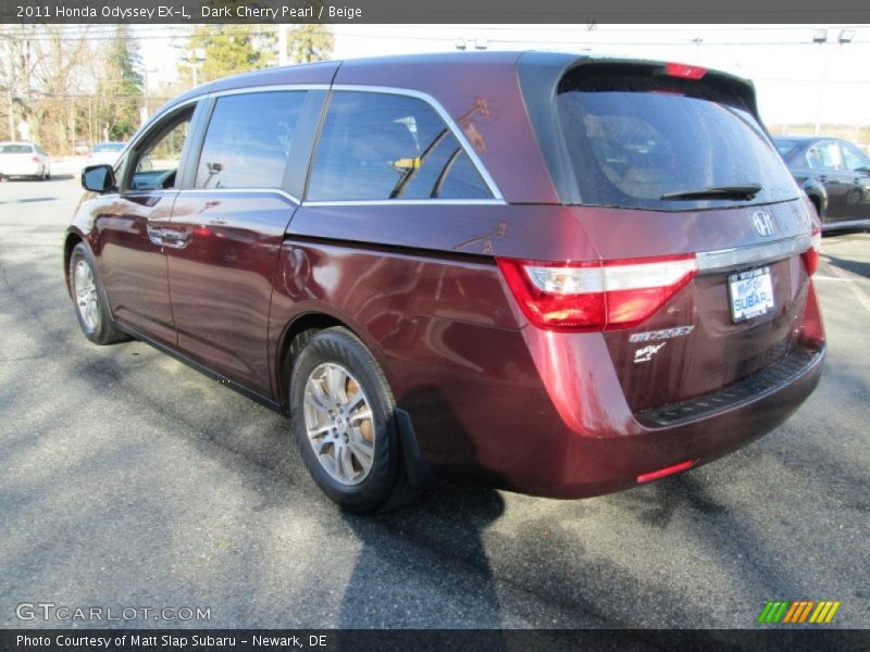 Dark Cherry Pearl / Beige 2011 Honda Odyssey EX-L